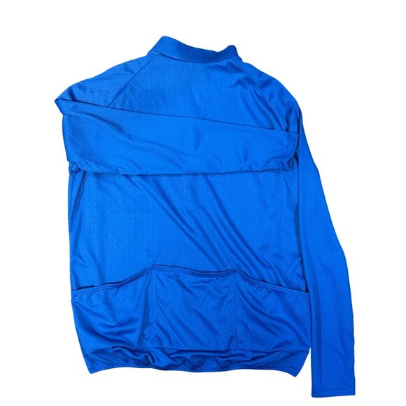 NEW Century II Rear 3 Pockets Mens Blue Long Sleeve Cycling Jersey Performance - Picture 10 of 11